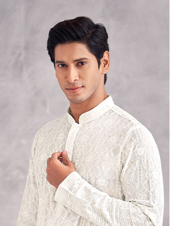 White Classic Kurta Set